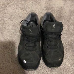 Black ON CLOUD running shoes. Size 12